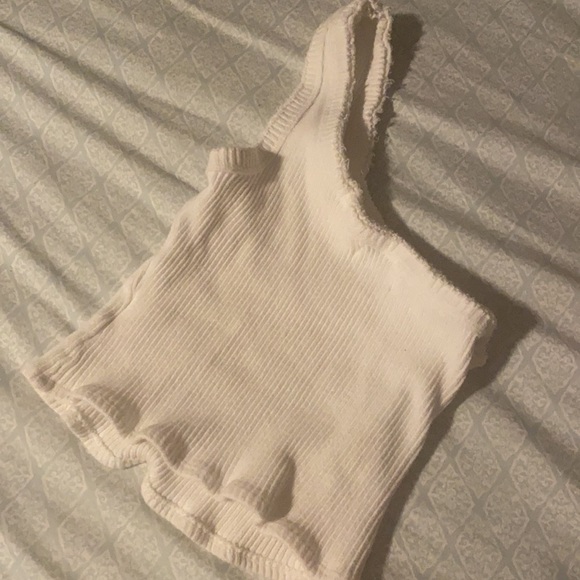 Urban Outfitters Crop One Shoulder Tank Top - Picture 3 of 4
